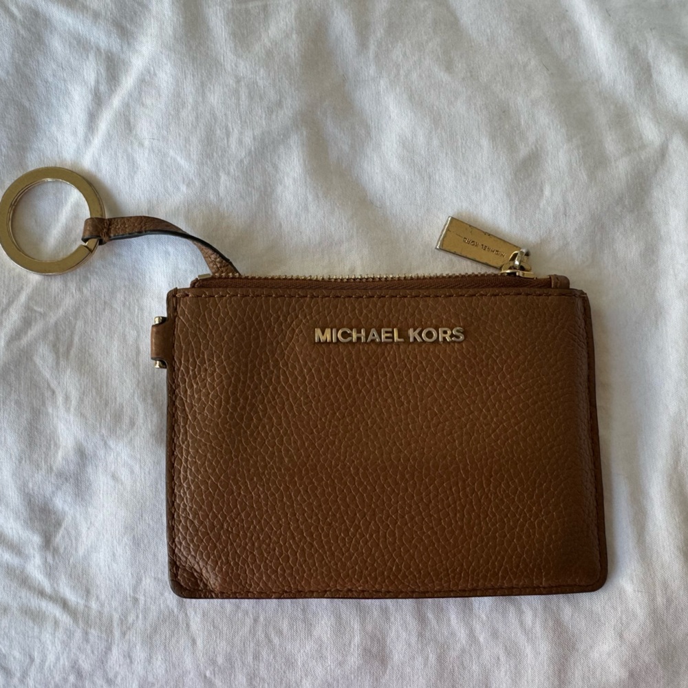 SOLD Michael Kors Brown Leather Coin Purse